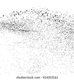 Black grainy texture isolated on white background. Grunge design elements. Vector illustration,eps 10.