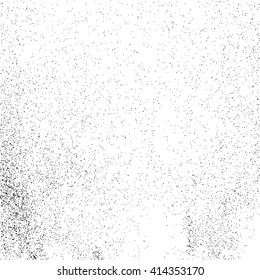 Black grainy texture isolated on white background. Grunge design elements. Vector illustration,eps 10.