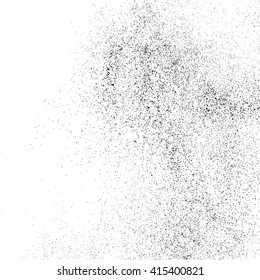 Black grainy texture isolated on white background. Grunge design elements. Vector illustration,eps 10.