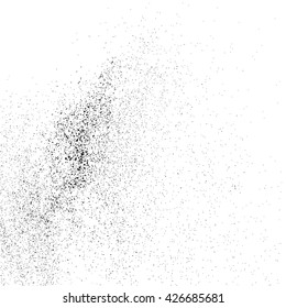 Black grainy texture isolated on white background. Grunge design elements. Vector illustration,eps 10.