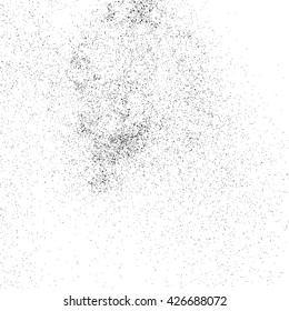 Black grainy texture isolated on white background. Grunge design elements. Vector illustration,eps 10.
