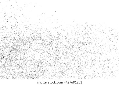 Black grainy texture isolated on white background. Grunge design elements. Vector illustration,eps 10.