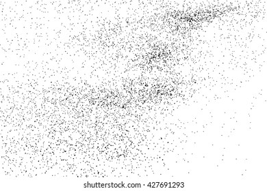 Black grainy texture isolated on white background. Grunge design elements. Vector illustration,eps 10.