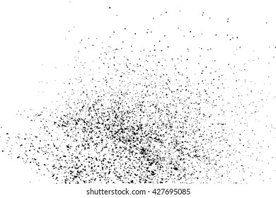 Black grainy texture isolated on white background. Grunge design elements. Vector illustration,eps 10.