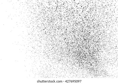 Black grainy texture isolated on white background. Grunge design elements. Vector illustration,eps 10.