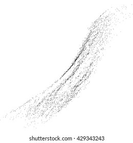 Black grainy texture isolated on white background. Grunge design elements. Vector illustration,eps 10.