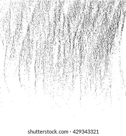 Black grainy texture isolated on white background. Grunge design elements. Vector illustration,eps 10.
