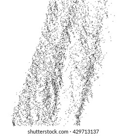 Black grainy texture isolated on white background. Grunge design elements. Vector illustration,eps 10.