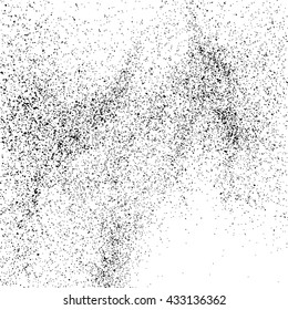 Black grainy texture isolated on white background. Grunge design elements. Vector illustration,eps 10.