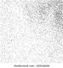 Black grainy texture isolated on white background. Grunge design elements. Vector illustration,eps 10.