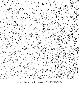 Black grainy texture isolated on white background. Grunge design elements. Vector illustration,eps 10.