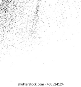 Black grainy texture isolated on white background. Grunge design elements. Vector illustration,eps 10.