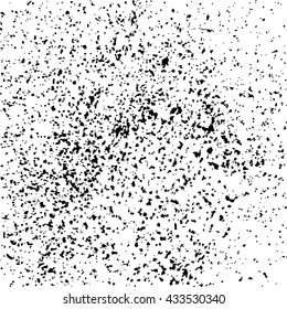 Black grainy texture isolated on white background. Grunge design elements. Vector illustration,eps 10.