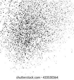 Black grainy texture isolated on white background. Grunge design elements. Vector illustration,eps 10.