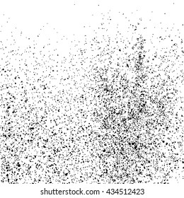Black grainy texture isolated on white background. Grunge design elements. Vector illustration,eps 10.