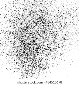 Black grainy texture isolated on white background. Grunge design elements. Vector illustration,eps 10.