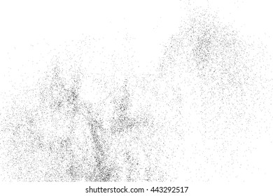 Black grainy texture isolated on white background. Grunge design elements. Vector illustration,eps 10.