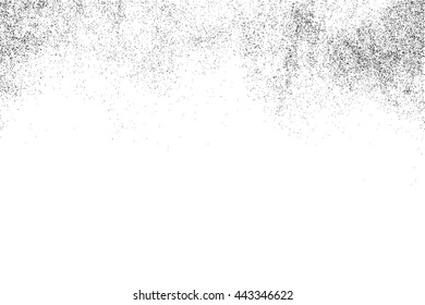 Black grainy texture isolated on white background. Grunge design elements. Vector illustration,eps 10.