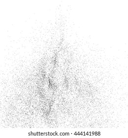 Black grainy texture isolated on white background. Grunge design elements. Vector illustration,eps 10.