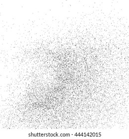 Black grainy texture isolated on white background. Grunge design elements. Vector illustration,eps 10.