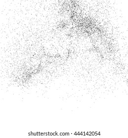Black grainy texture isolated on white background. Grunge design elements. Vector illustration,eps 10.