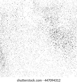 Black grainy texture isolated on white background. Grunge design elements. Vector illustration,eps 10.