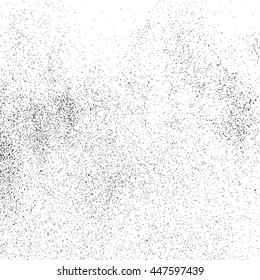 Black grainy texture isolated on white background. Grunge design elements. Vector illustration,eps 10.