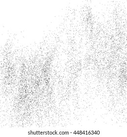 Black grainy texture isolated on white background. Grunge design elements. Vector illustration,eps 10.