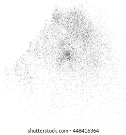 Black grainy texture isolated on white background. Grunge design elements. Vector illustration,eps 10.