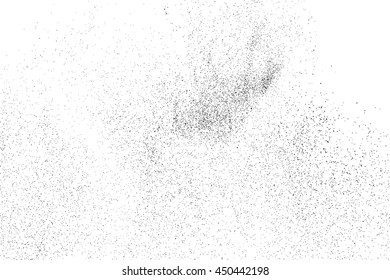 Black grainy texture isolated on white background. Grunge design elements. Vector illustration,eps 10.