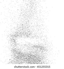 Black grainy texture isolated on white background. Grunge design elements. Vector illustration,eps 10.