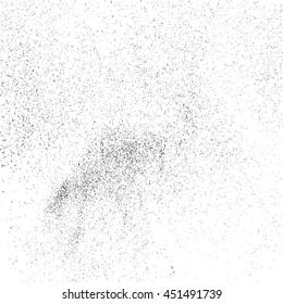 Black grainy texture isolated on white background. Grunge design elements. Vector illustration,eps 10.
