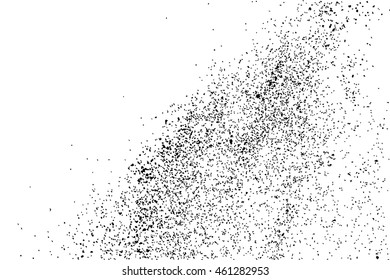 Black grainy texture isolated on white background. Distress overlay textured. Grunge design elements. Vector illustration,eps 10.