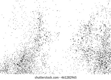 Black grainy texture isolated on white background. Distress overlay textured. Grunge design elements. Vector illustration,eps 10.