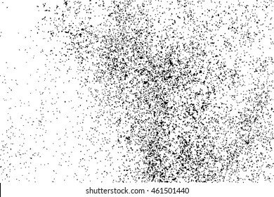 Black grainy texture isolated on white background. Distress overlay textured. Grunge design elements. Vector illustration,eps 10.