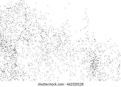 Black grainy texture isolated on white background. Distress overlay textured. Grunge design elements. Vector illustration,eps 10.