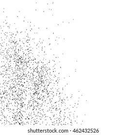 Black grainy texture isolated on white background. Distress overlay textured. Grunge design elements. Vector illustration,eps 10.