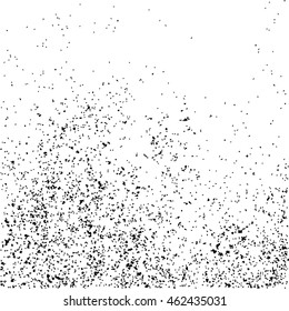 Black grainy texture isolated on white background. Distress overlay textured. Grunge design elements. Vector illustration,eps 10.