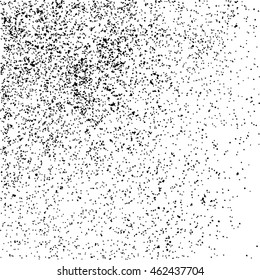 Black grainy texture isolated on white background. Distress overlay textured. Grunge design elements. Vector illustration,eps 10.