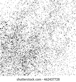 Black grainy texture isolated on white background. Distress overlay textured. Grunge design elements. Vector illustration,eps 10.