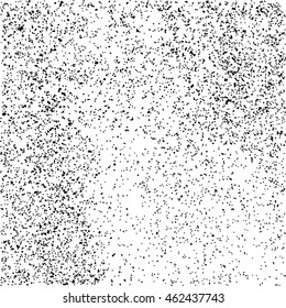 Black grainy texture isolated on white background. Distress overlay textured. Grunge design elements. Vector illustration,eps 10.