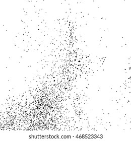 Black grainy texture isolated on white background. Distress overlay textured. Grunge design elements. Vector illustration,eps 10.