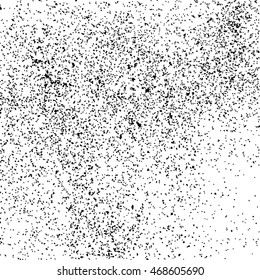 Black grainy texture isolated on white background. Distress overlay textured. Grunge design elements. Vector illustration,eps 10.