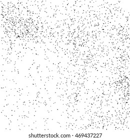 Black grainy texture isolated on white background. Distress overlay textured. Grunge design elements. Vector illustration,eps 10.