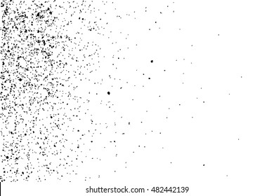 Black grainy texture isolated on white background. Distress overlay textured. Grunge design elements. Vector illustration,eps 10.