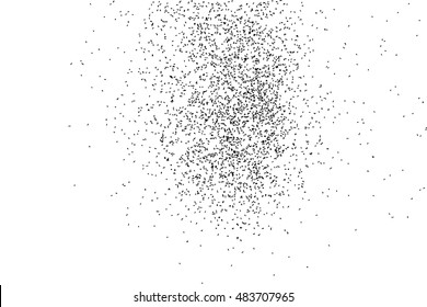 Black grainy texture isolated on white background. Distress overlay textured. Grunge design elements. Vector illustration,eps 10.