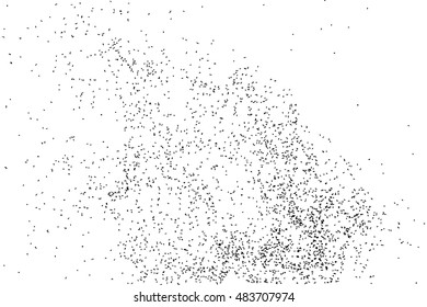 Black grainy texture isolated on white background. Distress overlay textured. Grunge design elements. Vector illustration,eps 10.
