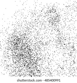 Black grainy texture isolated on white background. Distress overlay textured. Grunge design elements. Vector illustration,eps 10.