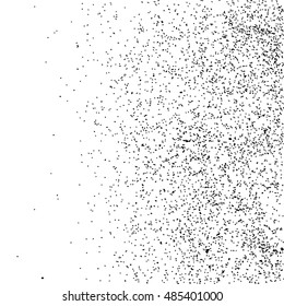 Black grainy texture isolated on white background. Distress overlay textured. Grunge design elements. Vector illustration,eps 10.