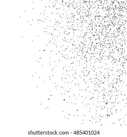 Black grainy texture isolated on white background. Distress overlay textured. Grunge design elements. Vector illustration,eps 10.